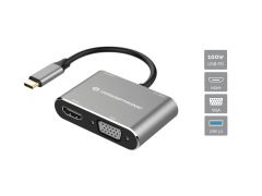 DONN16G 4-in-1 USB 3.2 Gen 1 Dockingstation, HDMI, VGA, USB-A 3.0, 100W USB PD