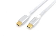 128356 Cable USB 3.2 Gen 2 C a C, M/M, 1,0 m, PD 100 W, 4K/60 Hz, 10 Gbps, Blanco