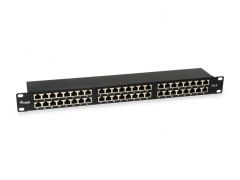 326449 48-Port Cat.6 Shielded Patch Panel, Black
