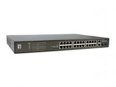 FGP-2831 Conmutador PoE Fast Ethernet de 28 puertos, 24 salidas PoE, 2 x Gigabit RJ45, 2 x Gigabit SFP, 802.3at/af PoE, 390W