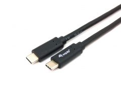 USB 3.2 Gen 1 C to C cable, 1.0m, PD 60W, 5Gbps, Black 128346