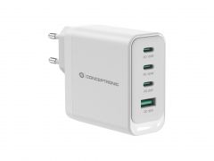 ALTHEA22W100 Caricabatterie USB PD GaN a 4 porte da 100 W, USB-C x 3, USB-A x 1, QC 3.0, PPS, PD 3.0