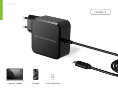 OZUL05BE 100W GaN USB PD Charger, Built-in USB-C Cable, PPS, PD 3.0