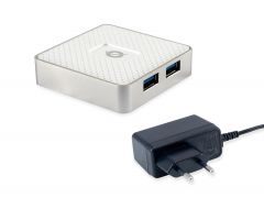 HUBBIES03W 4-Port USB 3.0 Hub incl. Power Adapter