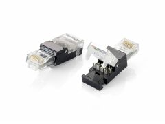121163 Tool-free RJ45 Plug, Cat.5e, 2pcs/Set