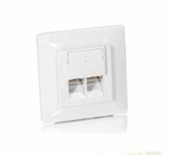 125725 Cat.5e German Modular Faceplate, 5pcs/Set