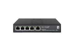 GES-2105P Hilbert 5-Port Gigabit PoE Smart Lite Switch, 802.3at/af PoE,  4 PoE Outputs, 60W PoE Power Budget 