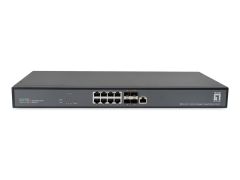 XEL-1291  12-Port L3 Managed 10-Gigabit Ethernet Switch, 8 x 1G/2.5G/5G/10GbE RJ45, 4 x 1G/2.5G/10G SFP+ ports, 19" Rack Mount