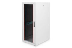 Equip Basic Flex 19" Freistehender Serverschrank, 26HE, 600x800mm, mit Glastür, herausnehmbare und abschließbare Paneele, montiert, RAL7035 Grau