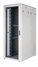 Equip Dynamic Flex 19" Freistehender Serverschrank, 42HE, 800x1200mm, mit Glastür, abnehmbare und abschließbare Paneele, montiert, RAL7035 Grau