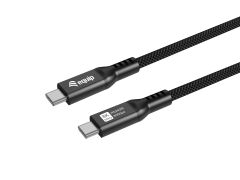 128442 USB 4 C to C Cable, 2.0m, PD 240W, 8K/60Hz, 80Gbps, Black 