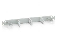 327312 Panel de gestión de cables para montaje en rack de 19", gris claro (RAL 7035)