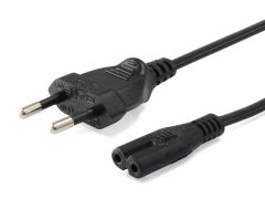 112160 High Quality Power Cord, C7 to 2pin Euro, 1.8m
