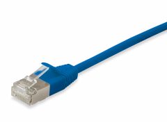 606133 Cat.6A F/FTP Slim Patch Cable, 0.5m, Blue