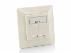 125772 Placa Frontal Modular Alemana Cat.6A, 5 unidades/juego