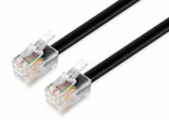 105104 Telephone Flat cable, 28AWG, Black, 5.0m