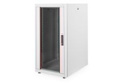 Equip Basic Flex 19" Freistehender Serverschrank, 22HE, 600x800mm, mit Glastür, herausnehmbare und abschließbare Paneele, montiert, RAL7035 Grau