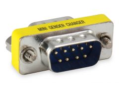 124300 Serial RS232 DB9 Cambiador de Género Acoplador Macho a Macho