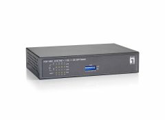 10-Port-Fast Ethernet-PoE-Switch, 1 x Gigabit RJ45, 1 x Gigabit SFP, 8 PoE-Ausgänge, 90W