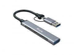 128969 4-Port USB 3.2 Gen 1/2.0 Hub, USB-C x 3 + USB-A x 1