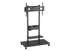 650635 50"-90" Mobile TV Trolley with Pegboard Shelf