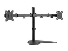 650123 Supporto da tavolo economico per doppio monitor da 17"-32"