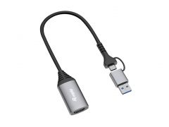 133498 USB to HDMI Adapter (USB-C + A), 1080P HD
