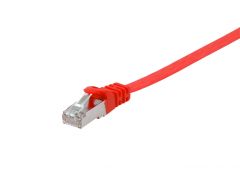 607627 Cat.6A U/FTP Flat Patch Cable, 0.5m , Red