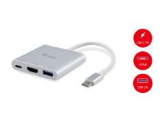 133461 USB-C to HDMI , USB-A,  60W USB PD Adapter