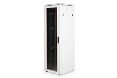 Equip Dynamic Flex 19" Free Standing Network Cabinet, 36U, 600x600mm, with Glass Door, Removable and Lockable Panels, Assembled, RAL7035 Grey