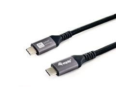 128380 USB 4 C to C Cable, 0.5m, PD3.1 240W, 8K/60Hz, 40Gbps, Black