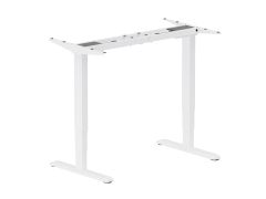 650814 ERGO Electric Sit-Stand Desk Frame, White, Dual Motor