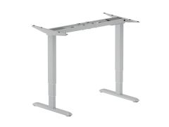 650813 ERGO Electric Sit-Stand Desk Frame, Grey, Dual Motor