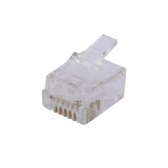 121131 Telephone Plug, RJ12, 6P6C, 100pcs/Set