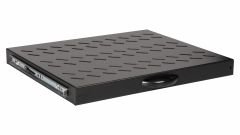 EQUIP SLIDING SHELF 19', 1U, 600MM, BLACK