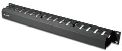 327313 19" Rack Mount Cable Management Panel, Black