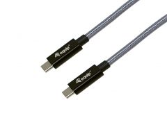 128426 USB 3.2 Gen 2x2 C to C Cable, 1.0m, PD240W, 4K/60Hz, 20Gbps, Black