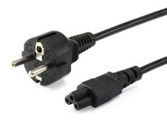 112150 High Quality Power Cord, C5 to Schuko, 1.8m