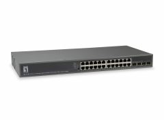 GTP-2881 TURING 28-Port L3 Lite Managed Gigabit PoE Switch, 24 PoE+ Outputs, 4 x 10G SFP+, 185W PoE Power Budget