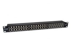 326626 48-Port Cat.6A Geschirmtes Patchpanel, Schwar