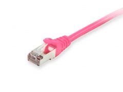 606901 Cat.6A S/FTP Patch Cable, Pink, 0.25m