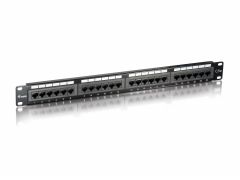 235324 Premium 24-Port Cat.5e Unshielded Patch Panel, Black