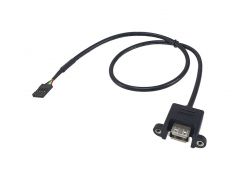 128820 USB 2.0 4Pin mainboard to USB-A Female/Female Internal Cable
