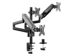 650134 Staffa di montaggio da tavolo per triplo monitor da 17"-27"