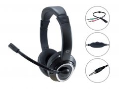 POLONA02BA Stereo 3.5mm Headset incl. Splitter Cable