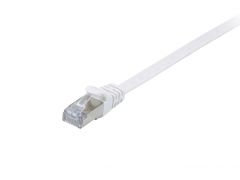 607610 Cat.6A U/FTP Flat Patchkabel, 1m, Weiß
