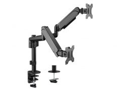 650133 Staffa di montaggio da scrivania per doppio monitor da 17"-32"