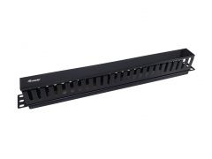 327314 19" Rack Mount Cable Management Panel, Black