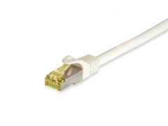 605715 Cat.6A Pro S/FTP Patch Cable with Cat.7 raw Cable, 7.5m, White