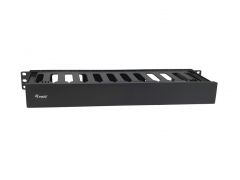 327318 19" Rack Mount Cable Management Panel, Black